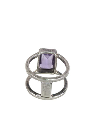 R 1960 vintage sterling natural amethyst ring