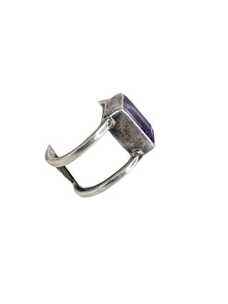 R 1960 vintage sterling natural amethyst ring