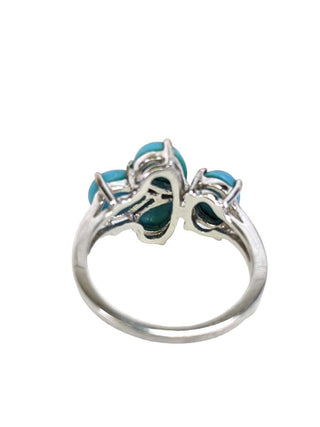 R sterling sleeping beauty ring