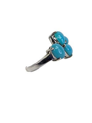 R sterling sleeping beauty ring