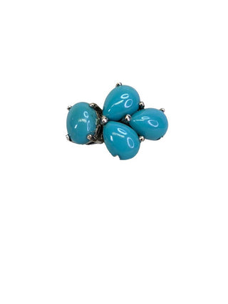 R sterling sleeping beauty ring