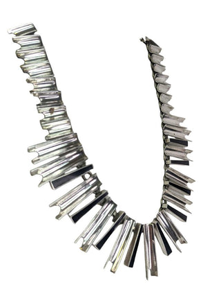 R sterling & onyx Mexican necklace
