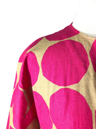 R Polka dot Linen tunic