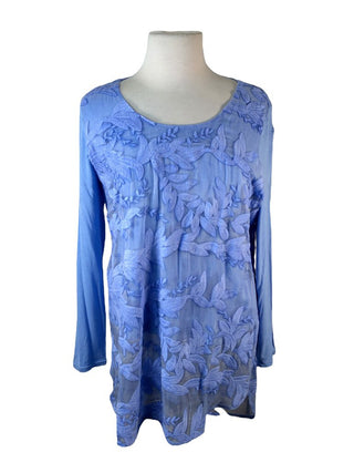 R Embroidered layered top