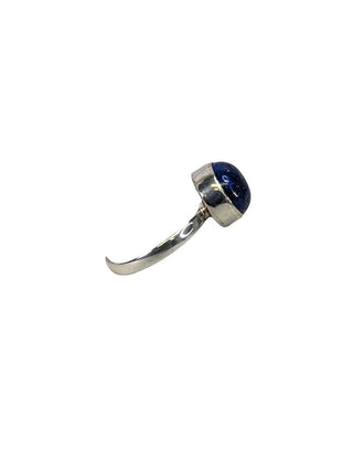 R sterling lapis ring