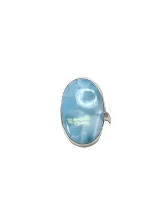 R sterling larimar ring