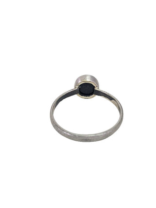 R sterling black onyx ring