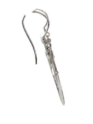 R sterling circular earrings
