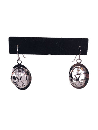 R Sterling cz earrings