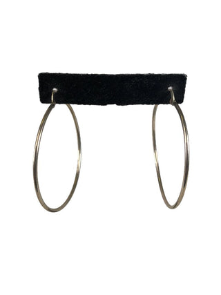 R Sterling hoop earrings