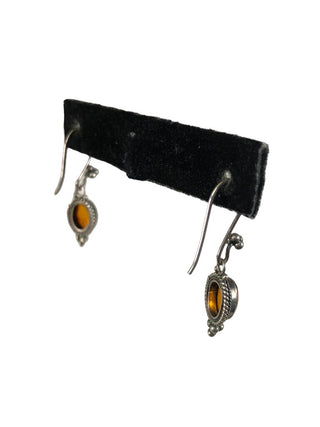 R Sterling stone earrings