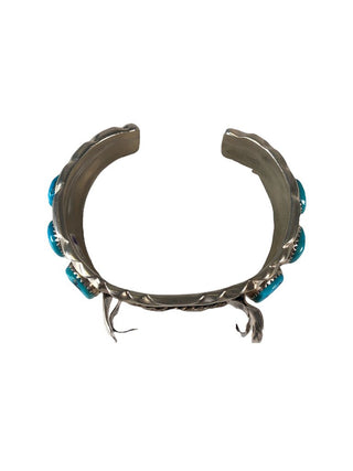 R Sterling stone cuff watch band