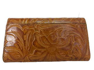 R Tooled Leather Wallet