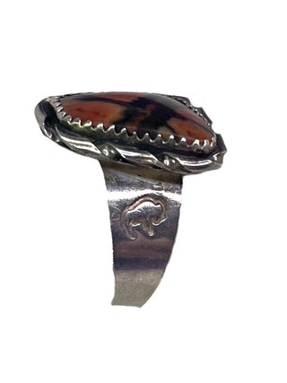 R SS Petrified Wood Ring