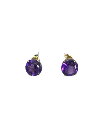 R 14k amethyst stud earrings