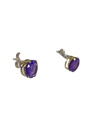 R 14k amethyst stud earrings