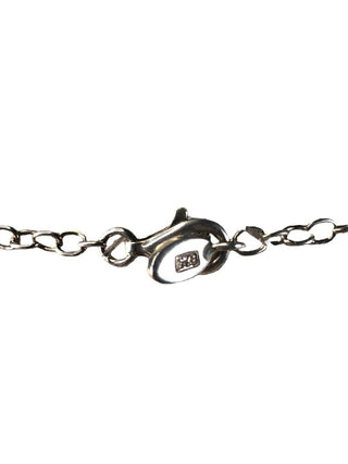 R Sterling filigree medallion necklace