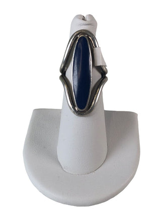 R Sterling stone ring
