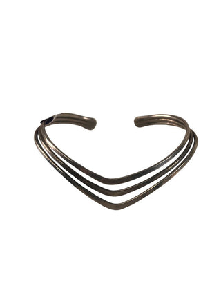 R Sterling triple band cuff/bracelet
