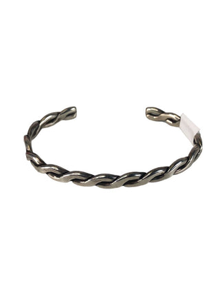R Sterling flat twist cuff bracelet