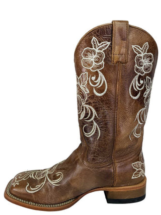 R embroidered square toe retails $200