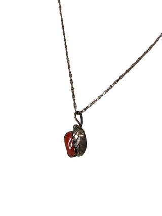 R Sterling stone necklace