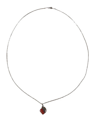 R Sterling stone necklace
