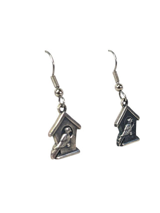 D SS Birdhouse Earrings