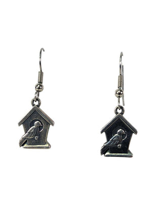 D SS Birdhouse Earrings
