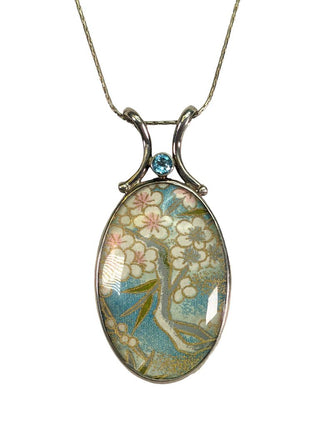 R sterling reversible pendant necklace