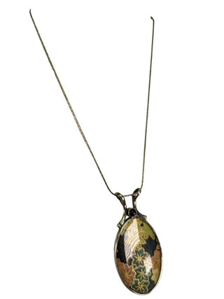 R sterling reversible pendant necklace