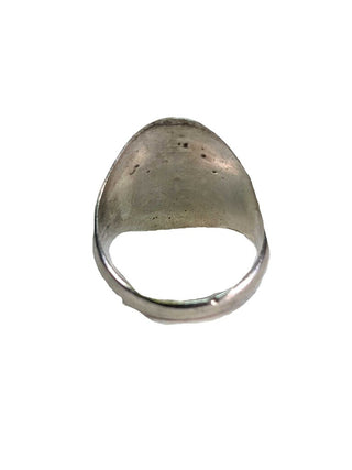 R sterling lapis ring