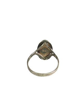 R sterling larimar ring