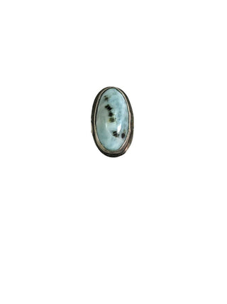 R sterling larimar ring