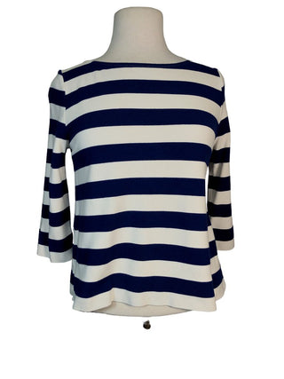 R Striped pullover top