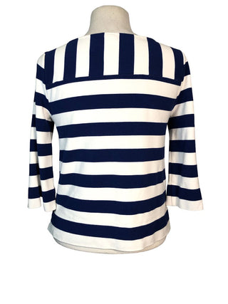 R Striped pullover top