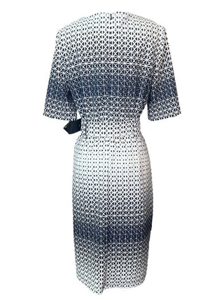 R Printed Dress w/Belt