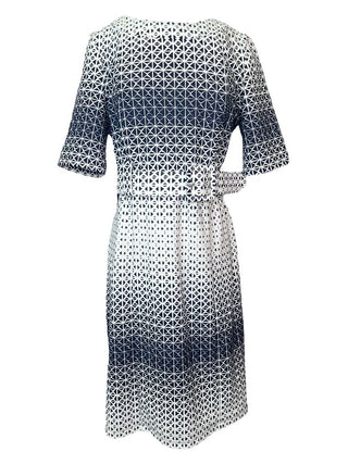 R Printed Dress w/Belt
