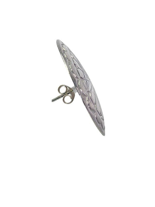 R sterling concho earrings