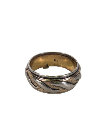 R 18k gold & sterling ring