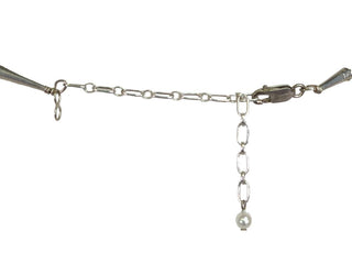 R sterling cluster pearl necklace & bracelet set