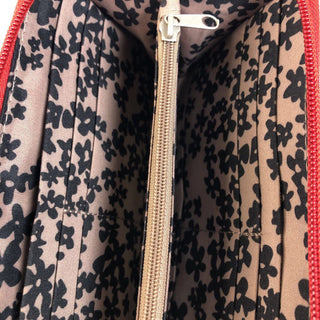 R Nylon zip around wallet