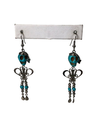R Costume skeleton earrings