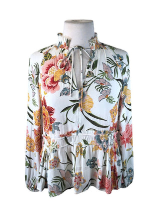 R Floral pullover top