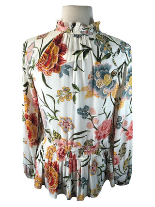 R Floral pullover top