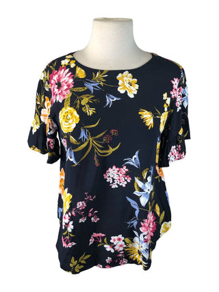 R Floral pullover top