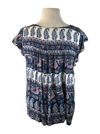 R short sleeve pullover print top