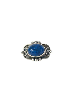 R sterling lapis ring