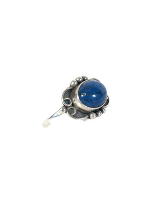 R sterling lapis ring