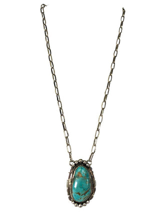 R sterling turquoise necklace